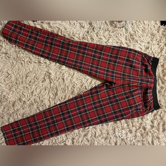 Red Checkered Trousers - Picture 3 of 3